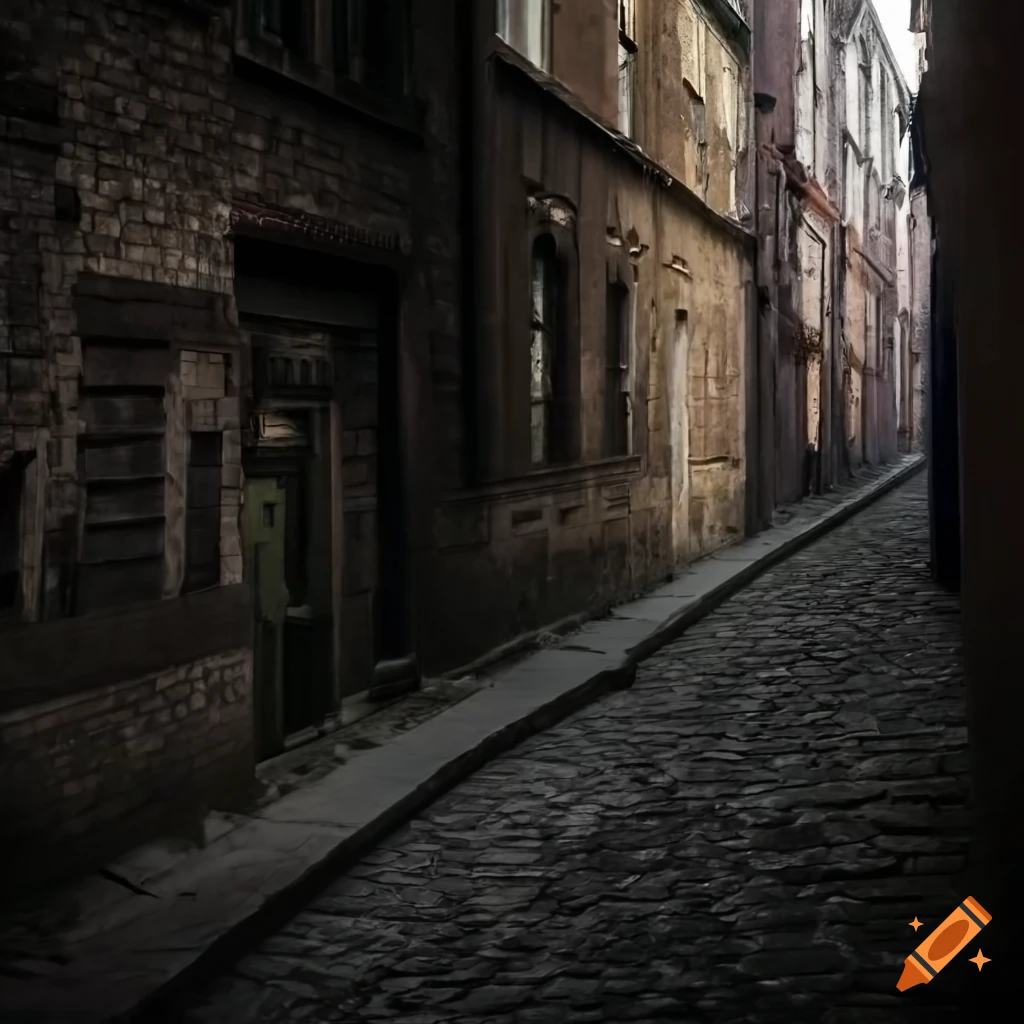enigmatic figure in a dimly lit alley at night