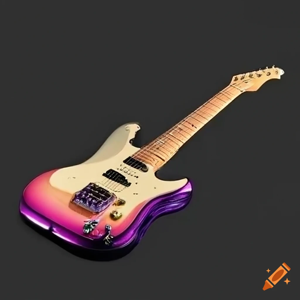 Electric guitar emitting power on Craiyon