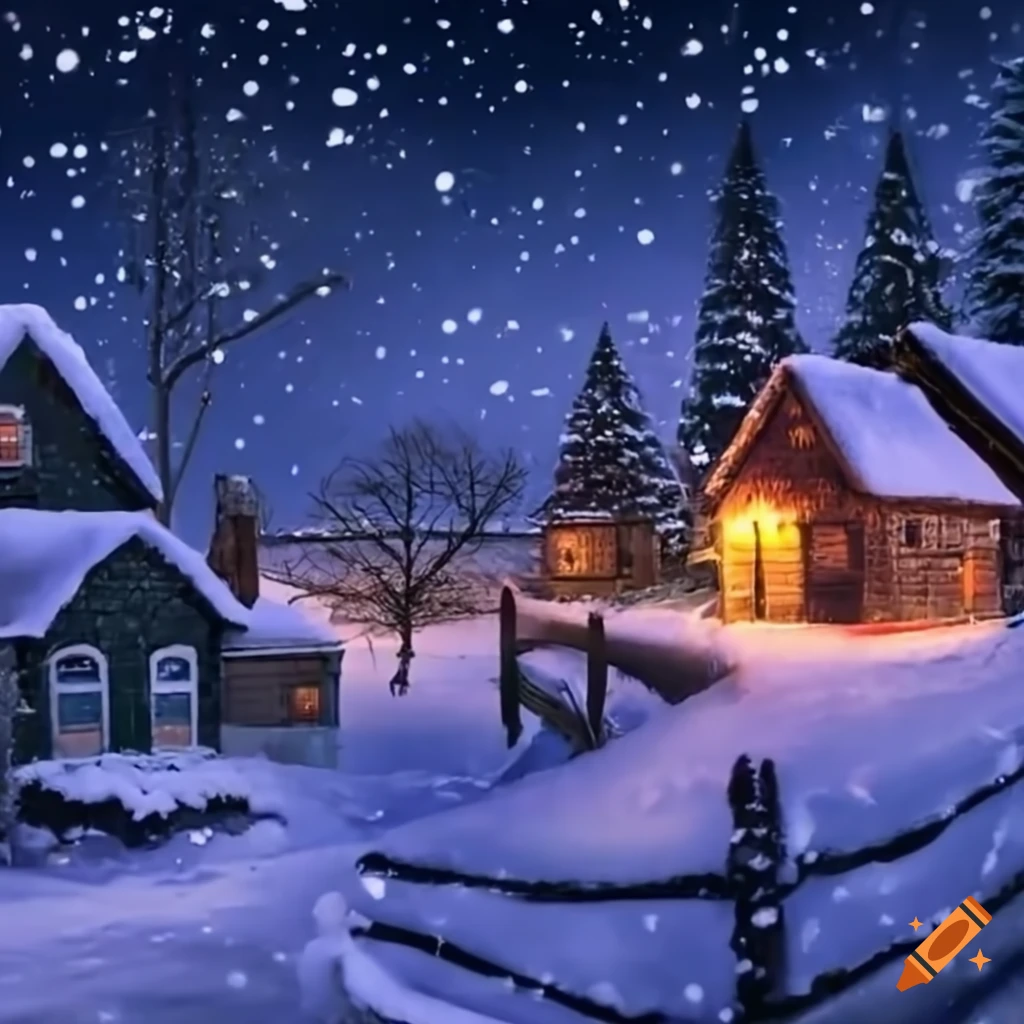 winter christmas night