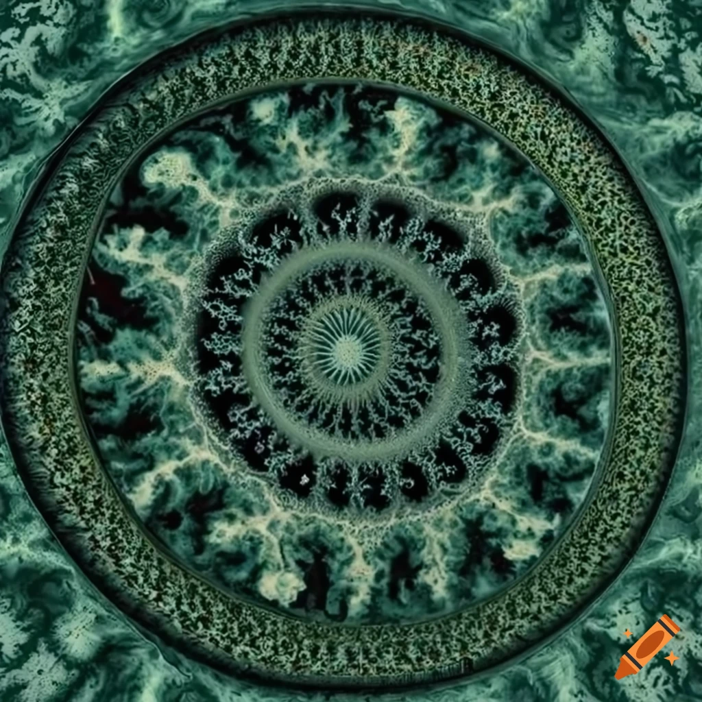 Haeckel-style fractal torus artwork
