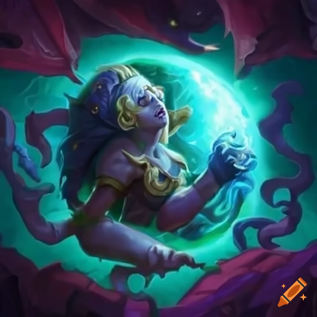 Hearthstone card with mystical moon event