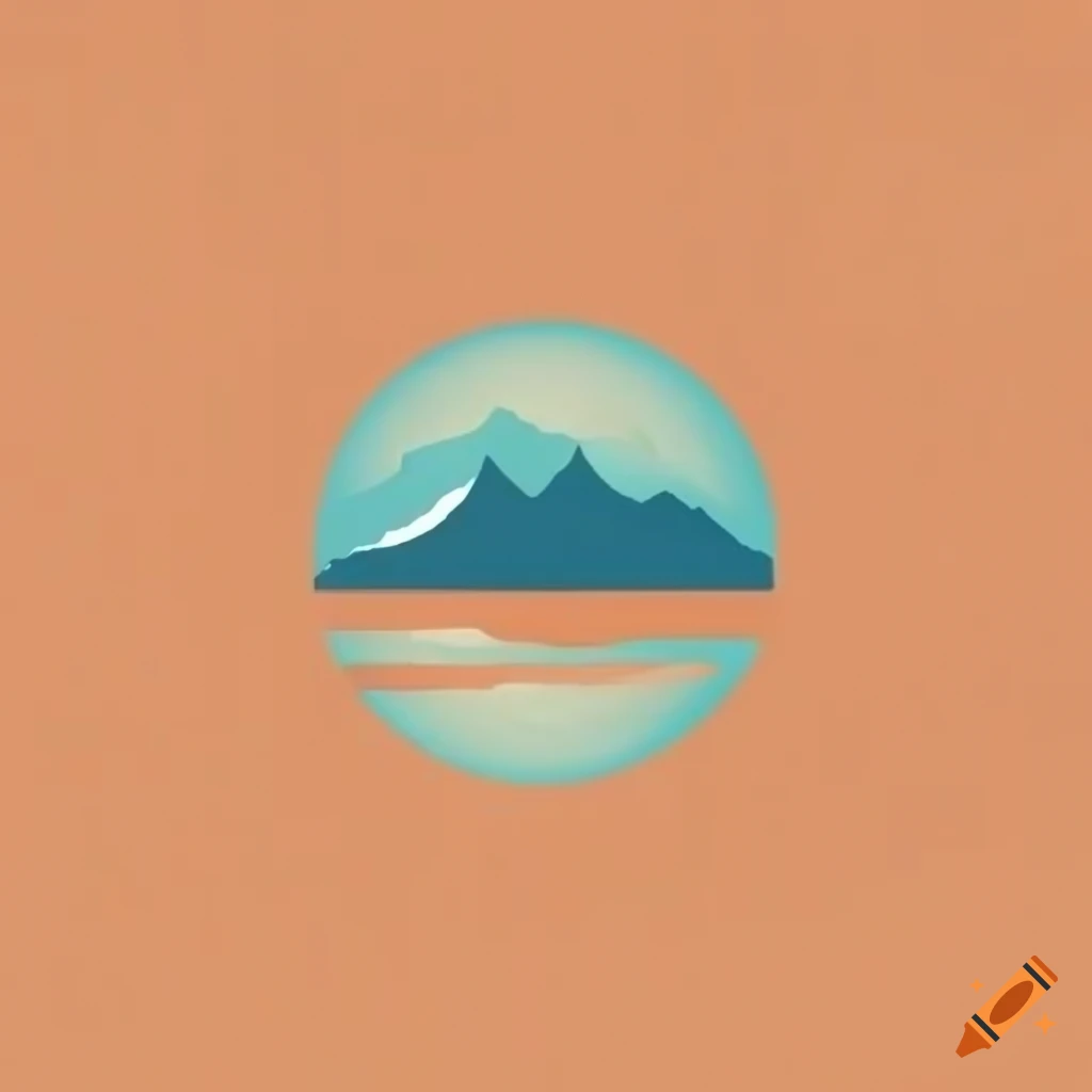 Viae Project Logo Inspired By Mountains And Lakes On Craiyon
