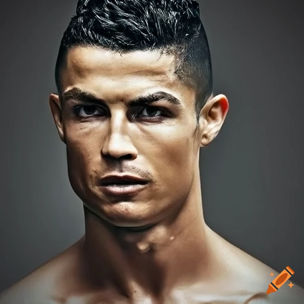 Portrait Of Cristiano Ronaldo At 60 Years Old On Craiyon