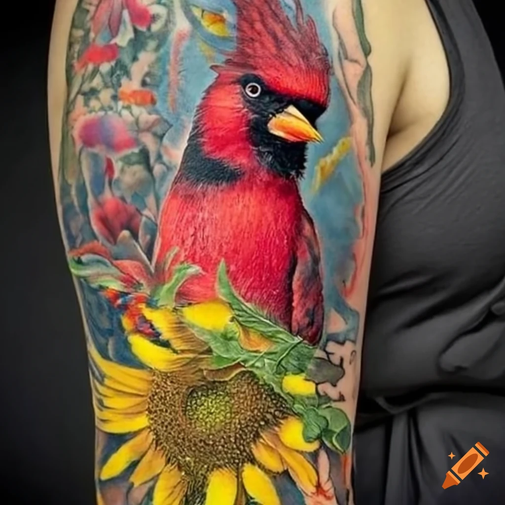 color bird tattoo by Wes Fortier at Fountain of Youth Wate… | Flickr