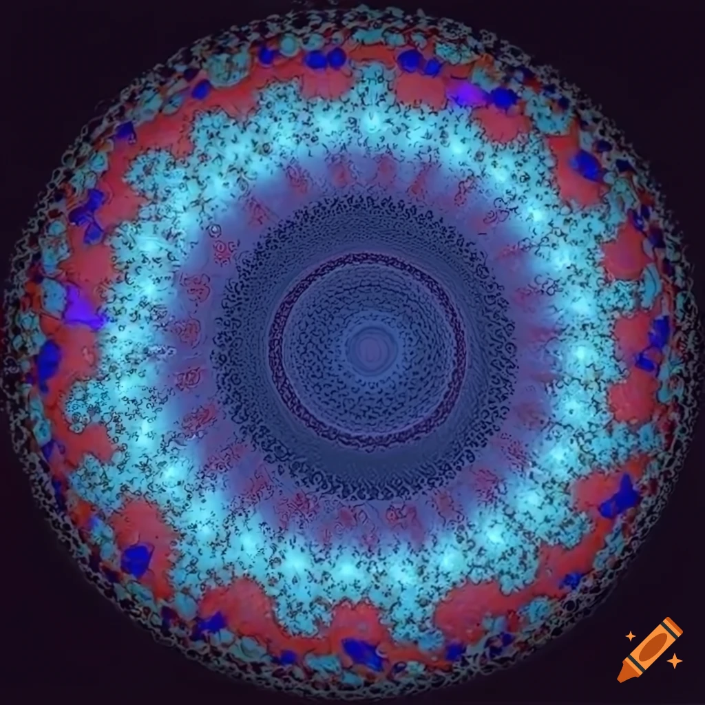 abstract fractal artwork with mathematical concepts