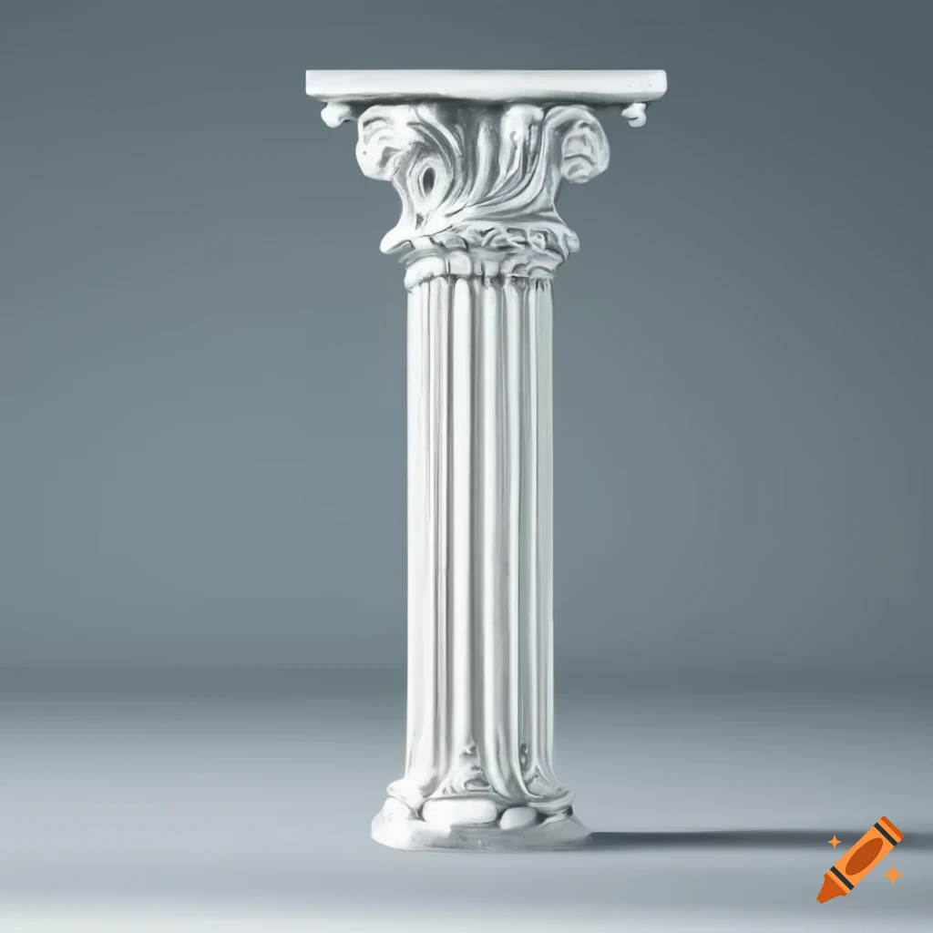 silver pillar ornament decoration