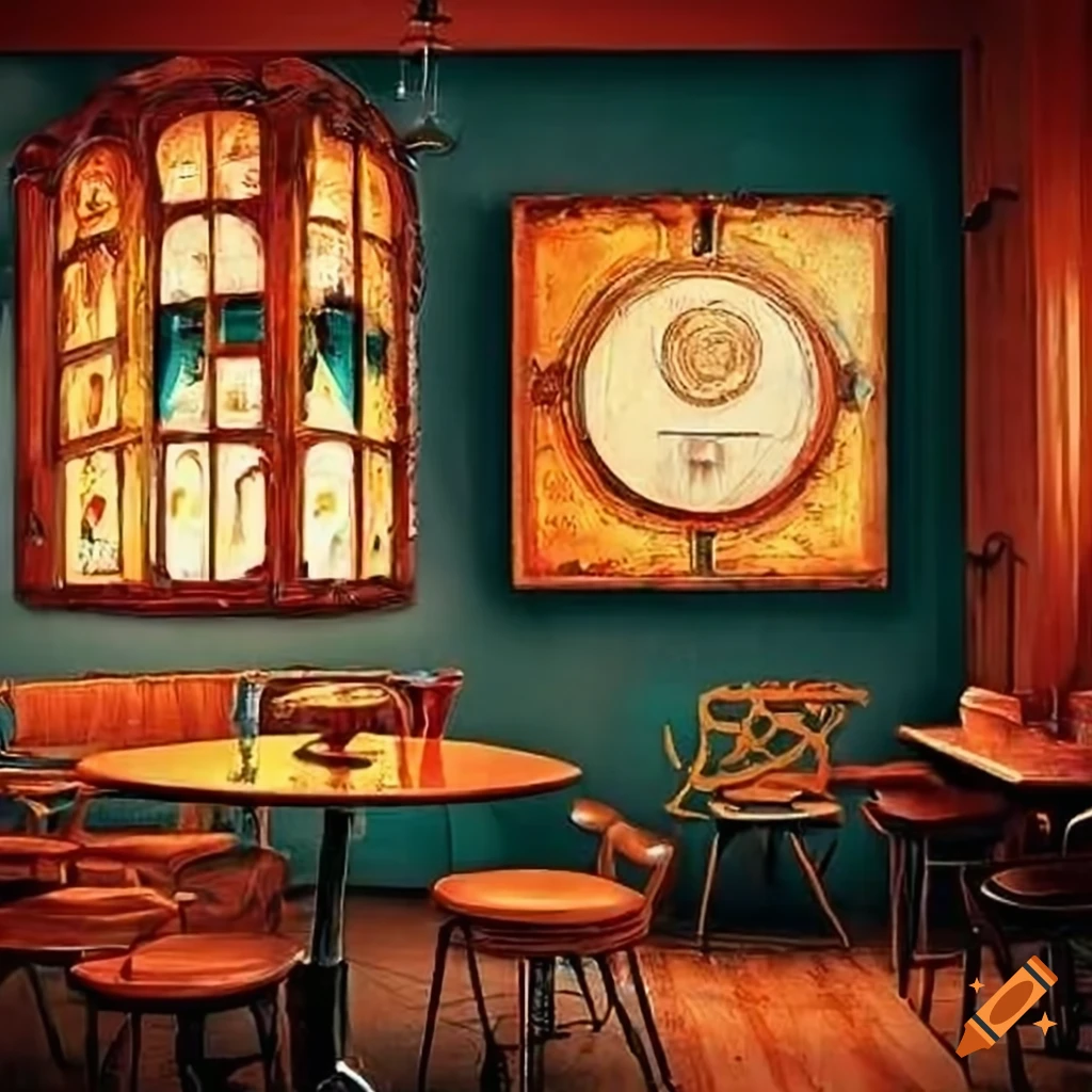 European Style Cafe Wall Art On Craiyon
