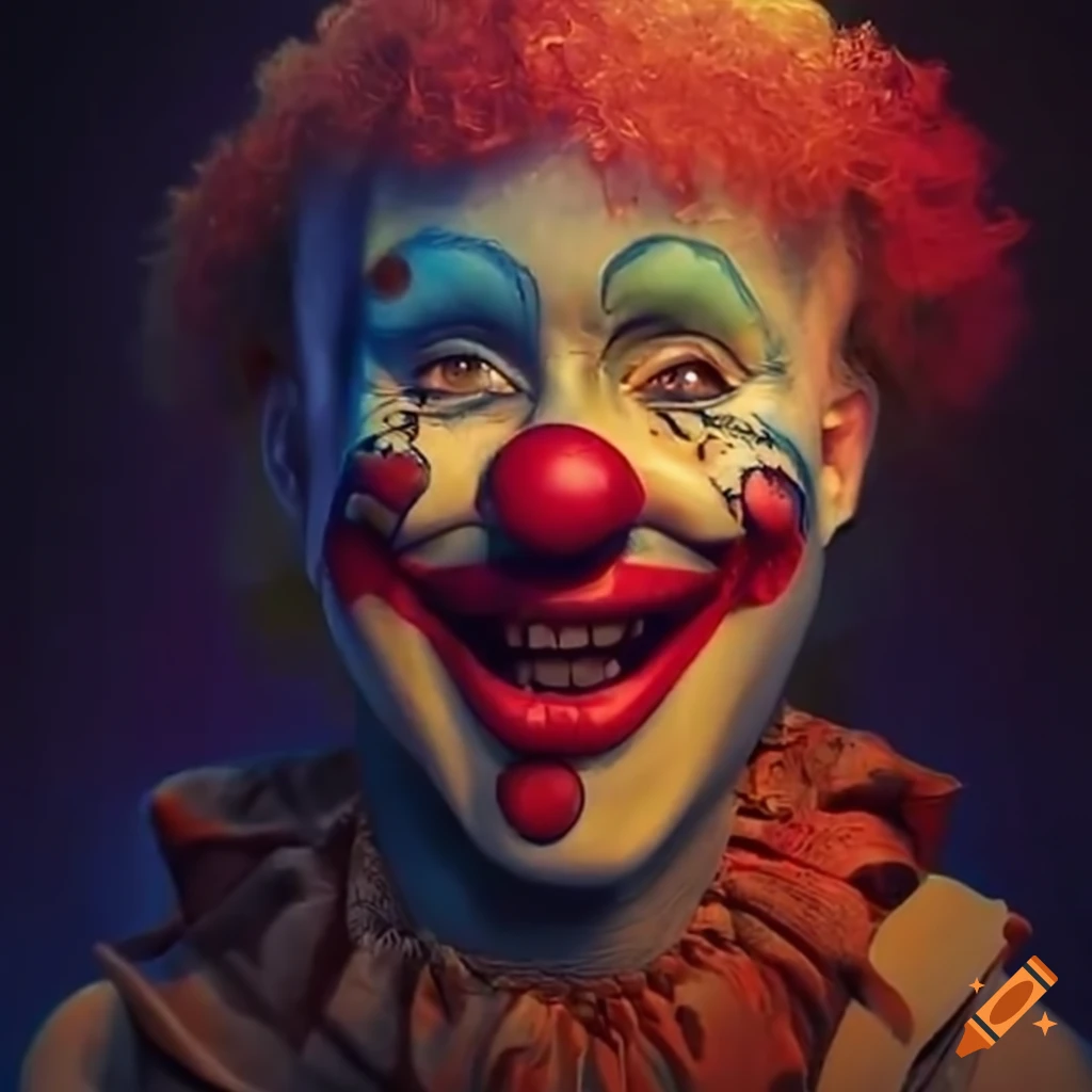 portrait of a clown named Josh Stein