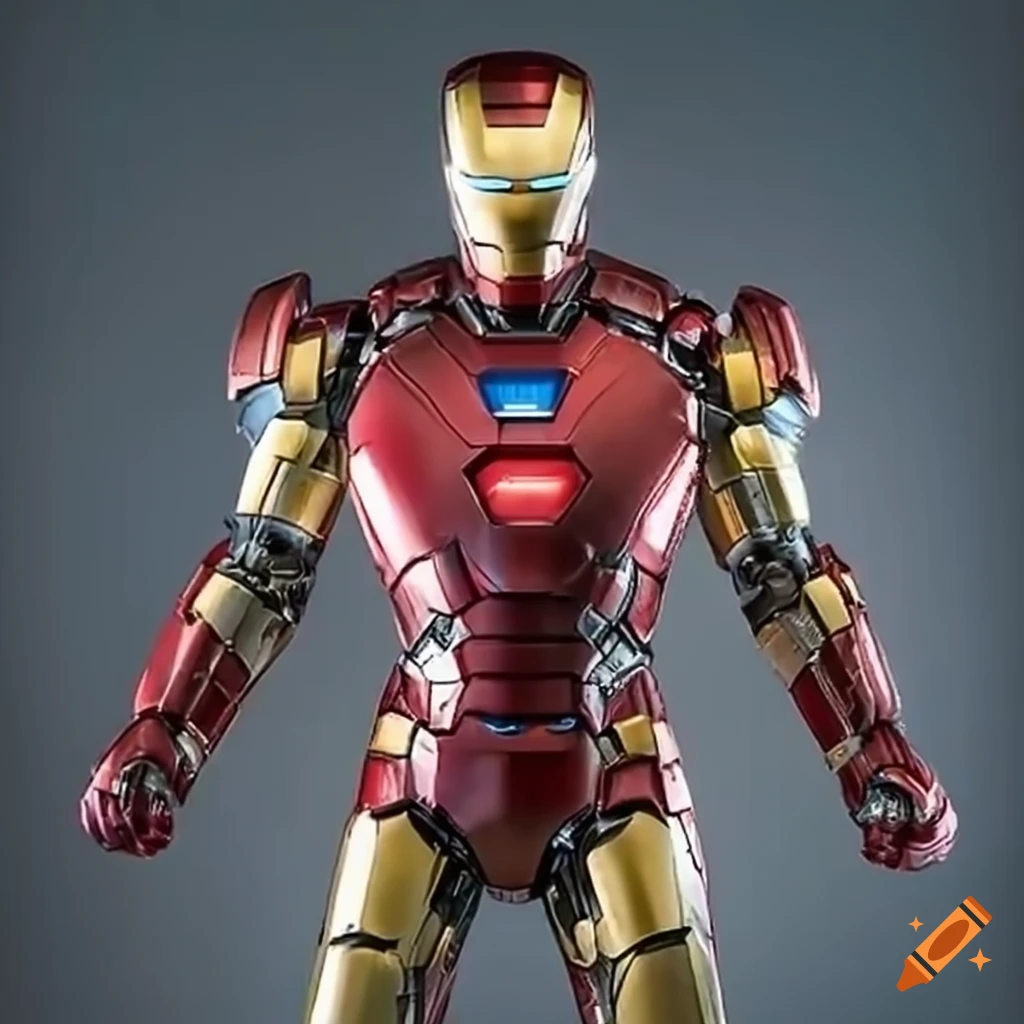 digital art of Iron Man and Superman combined