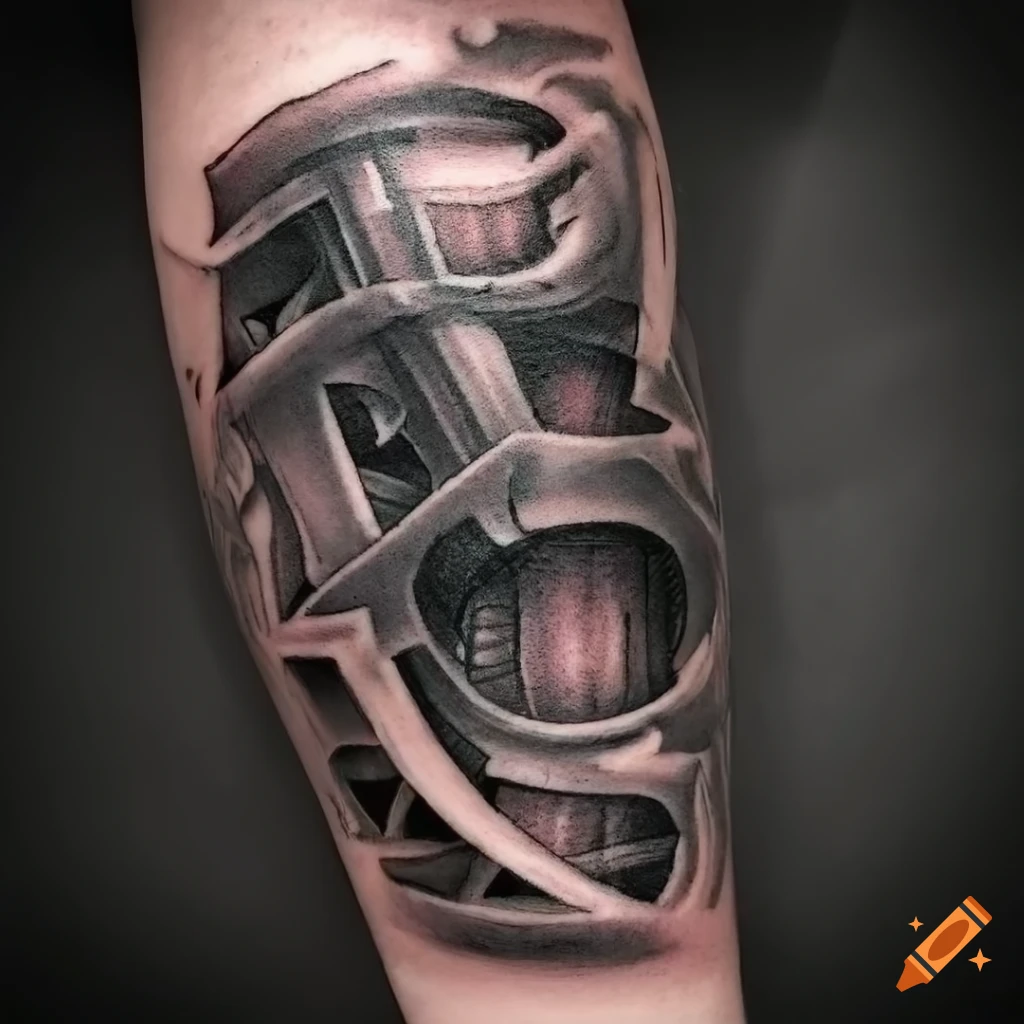 Biomechanical arm tattoo - Avantgarde Tattoo Barcelona
