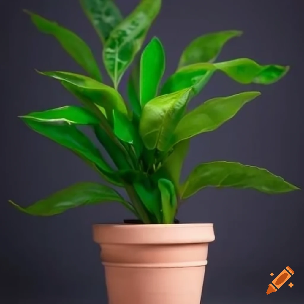 aesthetic plant in a pot for business purposes