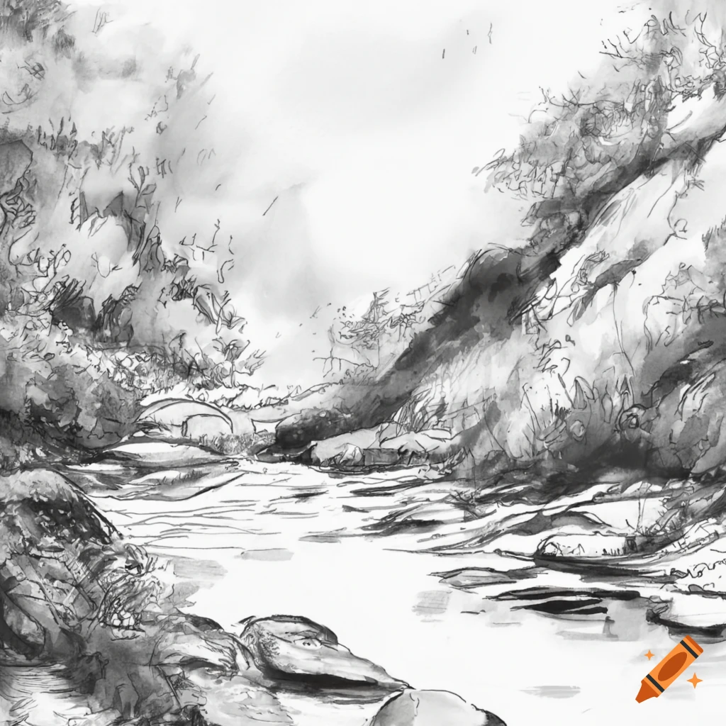 Buriganga River Drawing by Palash Datta | Saatchi Art