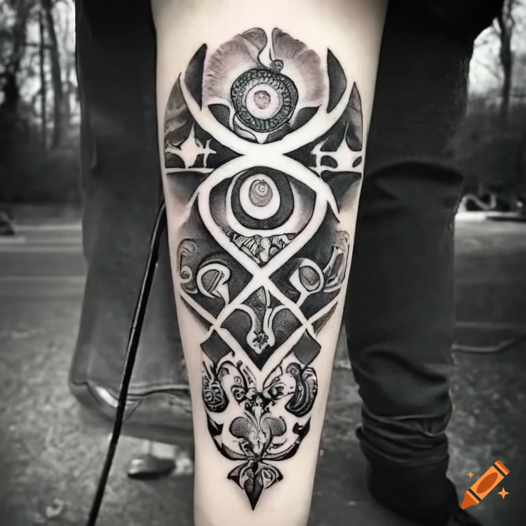 Black and Gray Clock Tattoo Design Intricate Timepiece Artwork | MUSE AI