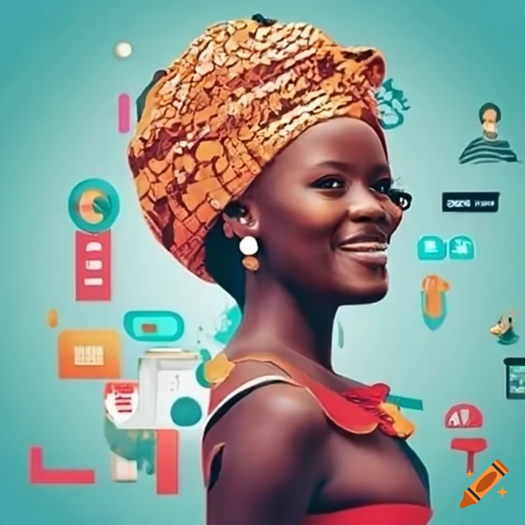 African bank sms marketing on craiyon