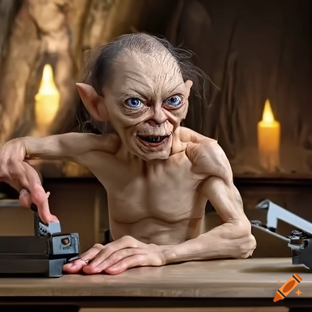 Wallpaper eyes, face, art, lord of the rings, gollum, Sméagol for mobile  and desktop, section фильмы, resolution 3339x2156 - download