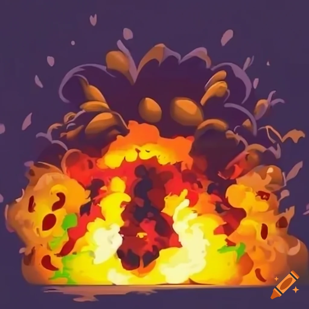 cartoon explosion illustration