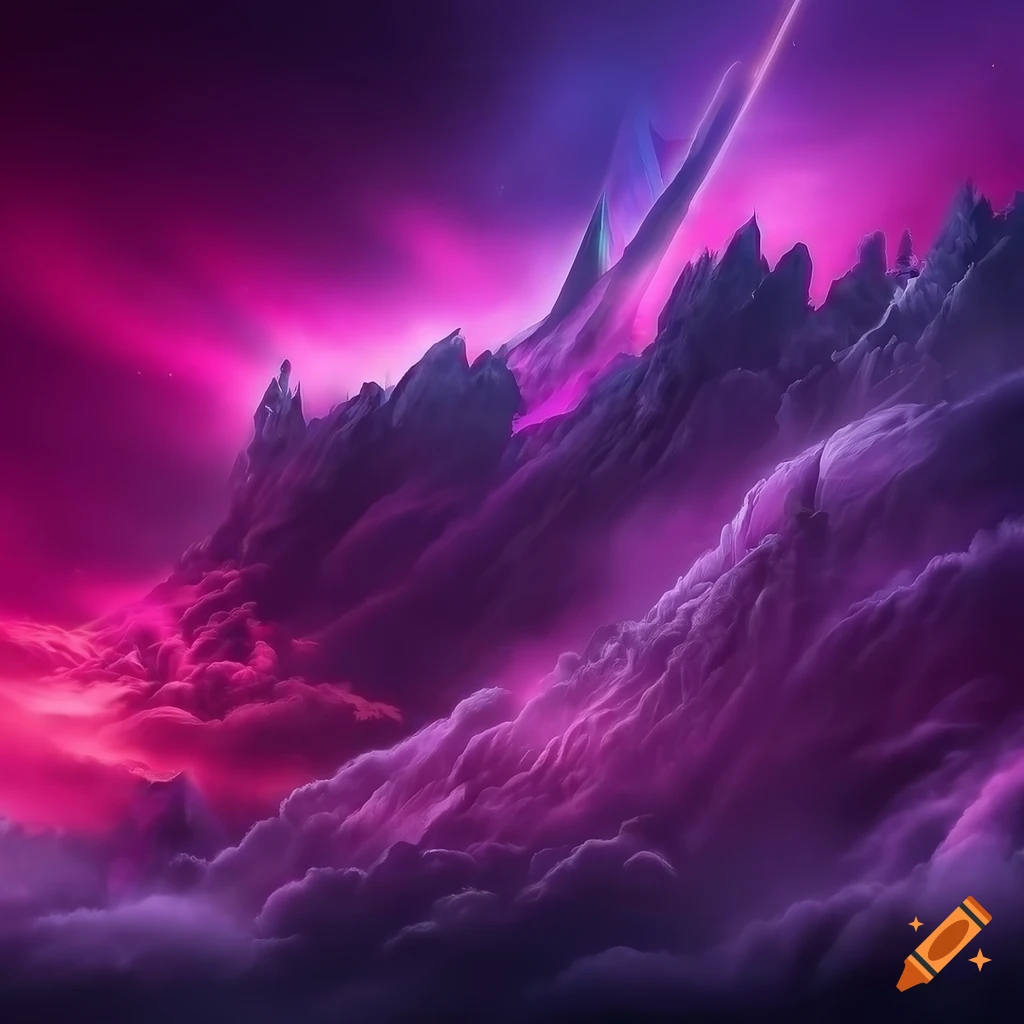 Photorealistic firesword on stormy clouds background on Craiyon