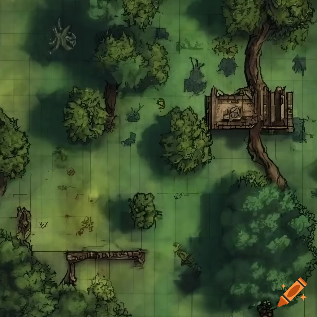 Top down fantasy battle map of - 85f415fef3504496ab0451dd7a2e7eb9.webp