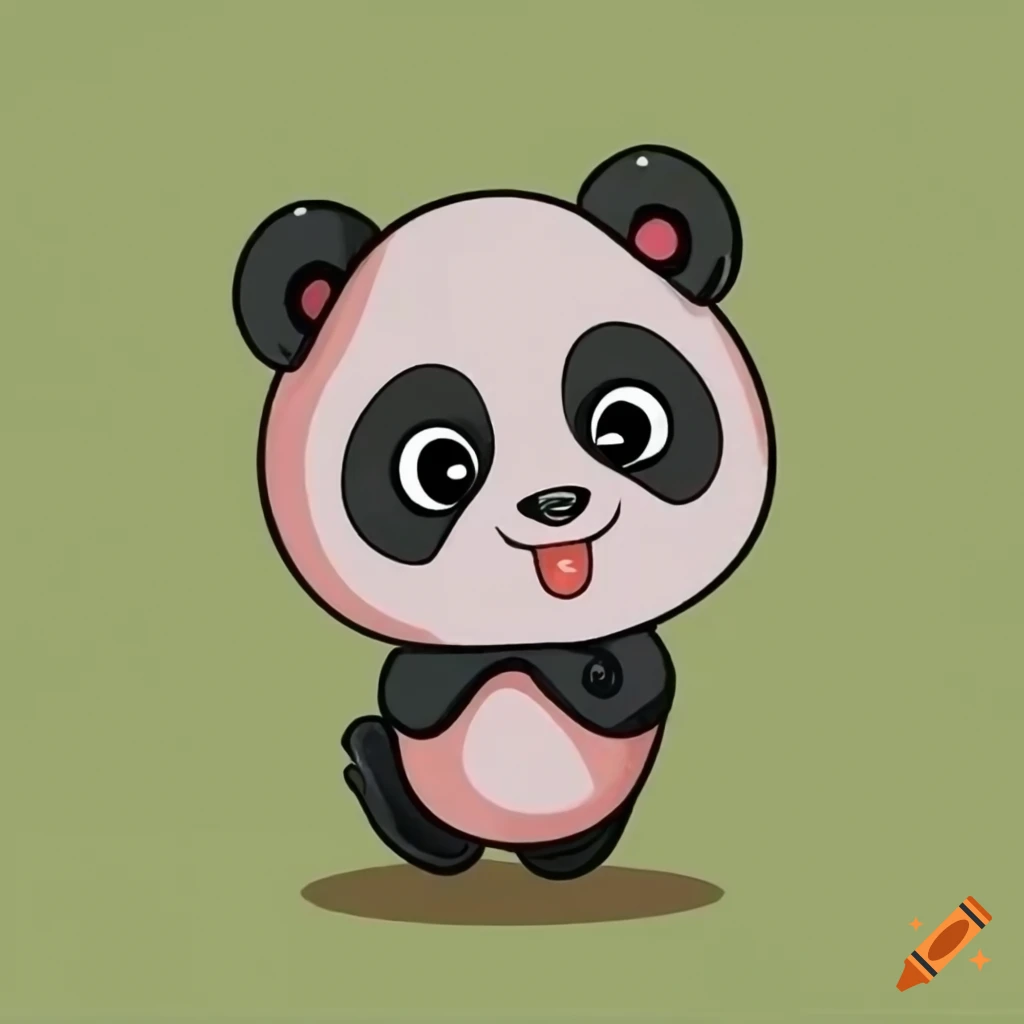 Cute Panda Cartoon Clipart Graphic by KissmeDiary · Creative Fabrica