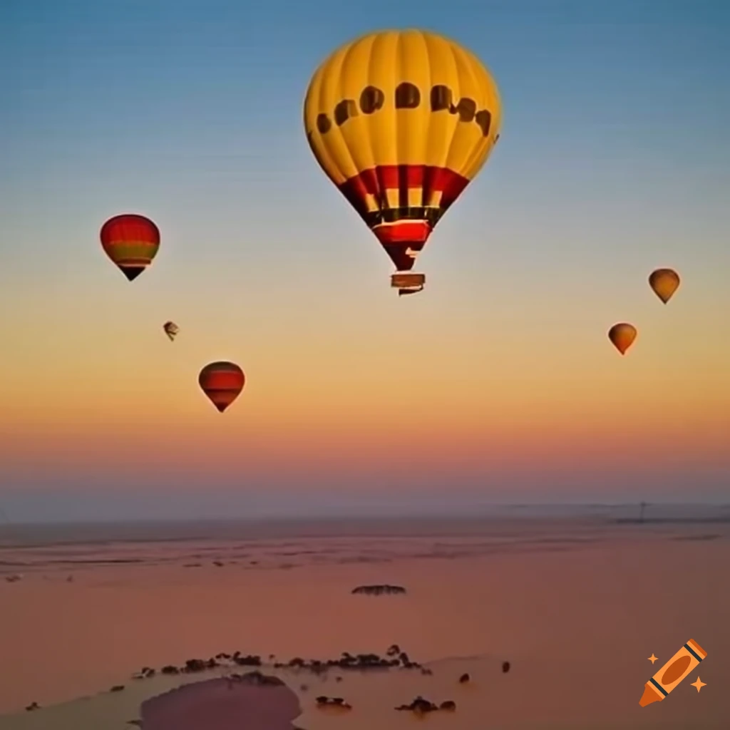 sunset hot air balloon safari in Kenya