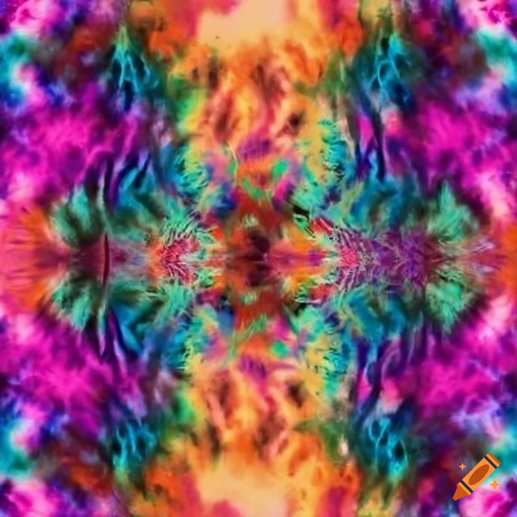 colorful porcupines in a tie dye pattern