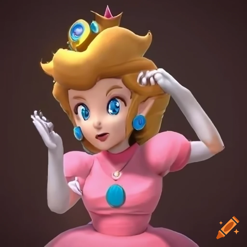 Princess Peach And Link Cosplaying Each Other On Craiyon