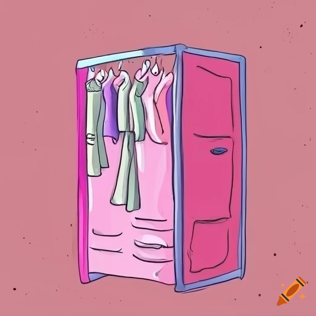 Pink Doodle Of A Closet On Craiyon