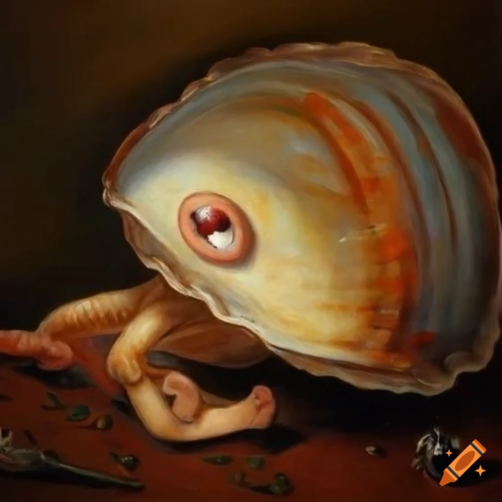 Clam oil painting by john k on Craiyon