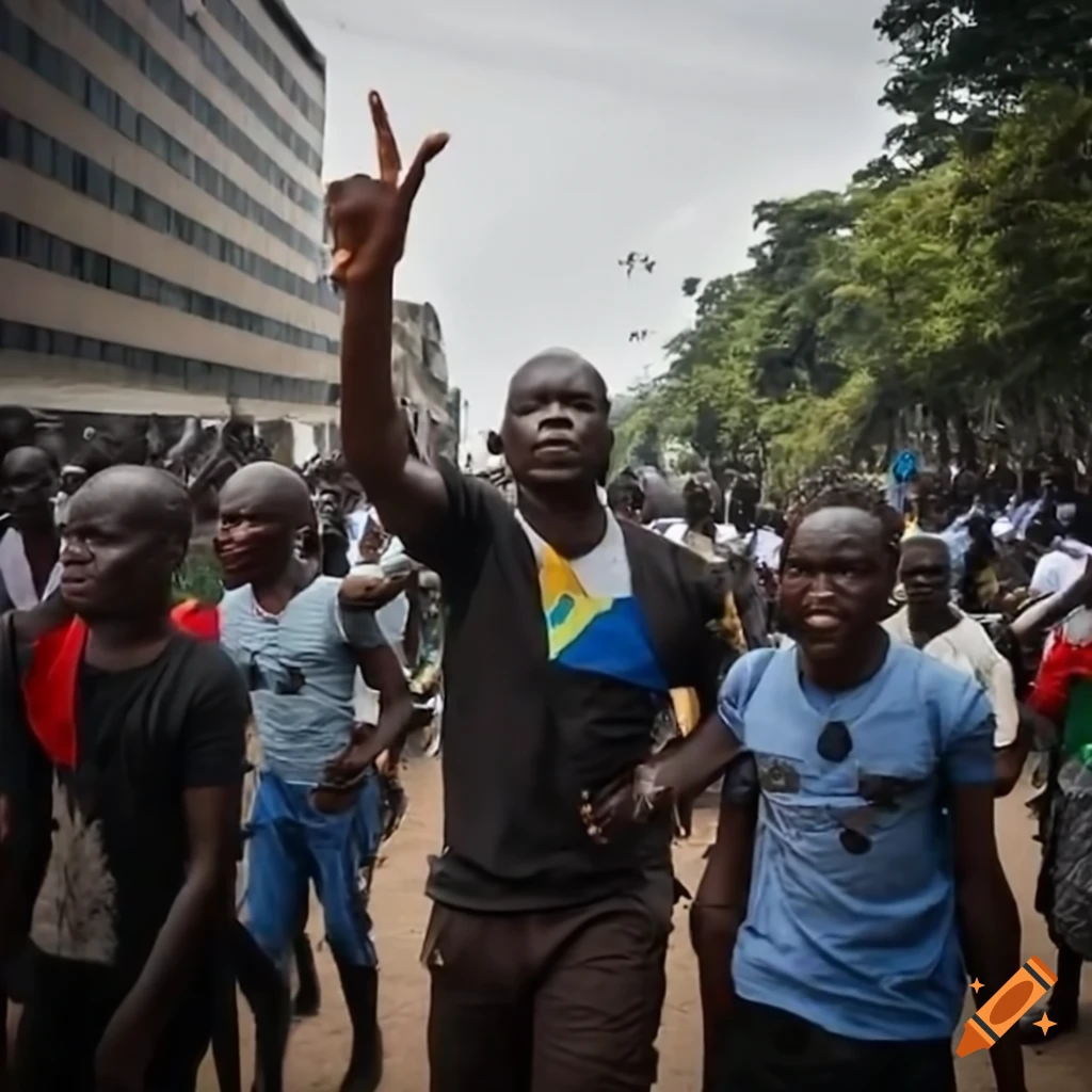 image of an anti-government demonstration