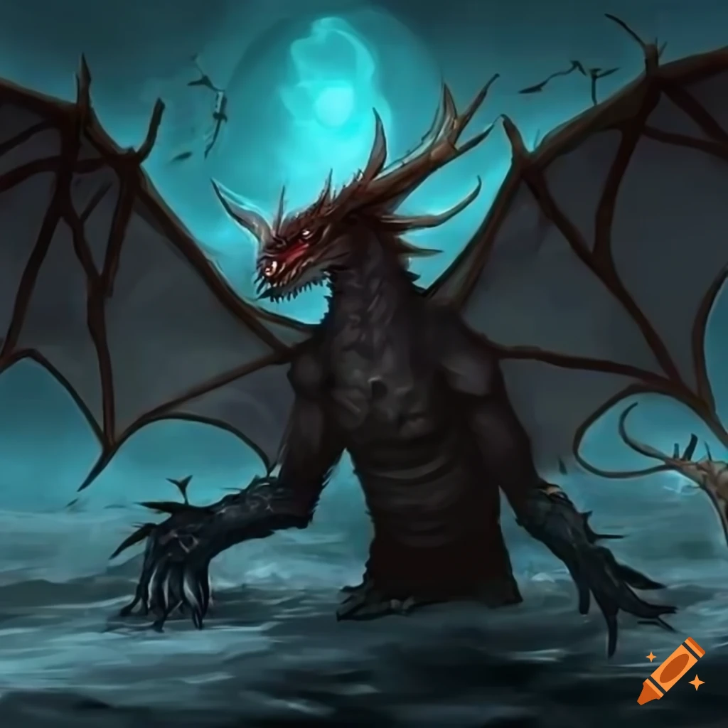 Young demon dragon on Craiyon