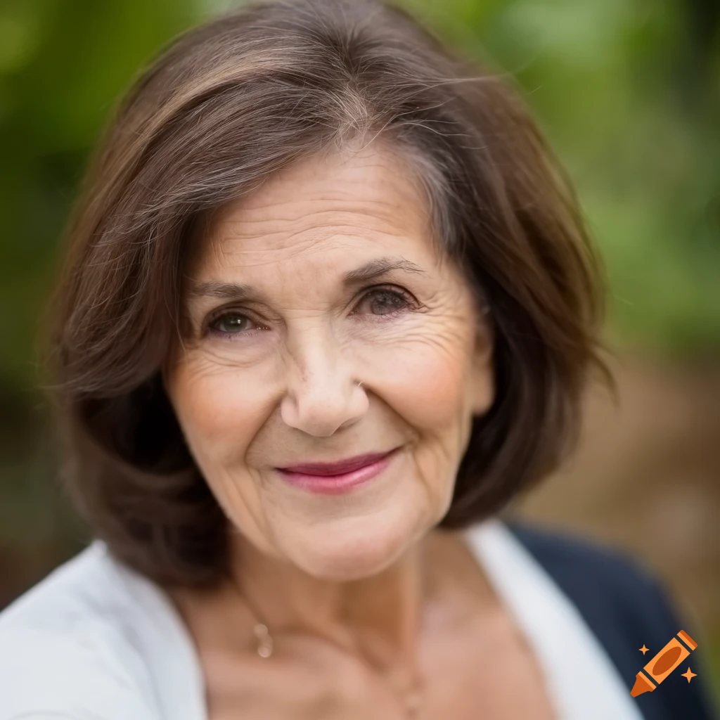 Portrait Of A Beautiful 70 Year Old Woman On Craiyon