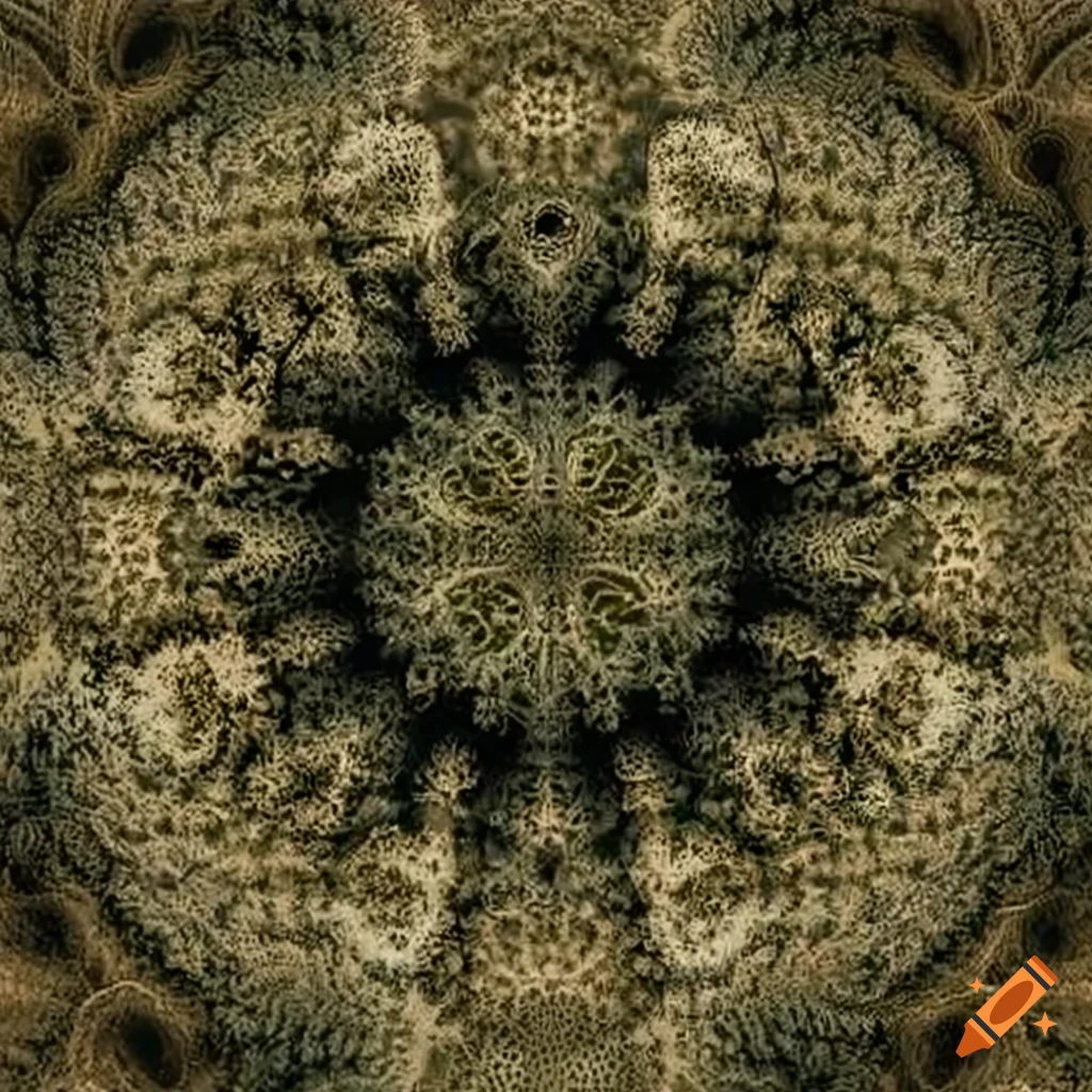 Haeckel-style hallucinogenic fractal torus