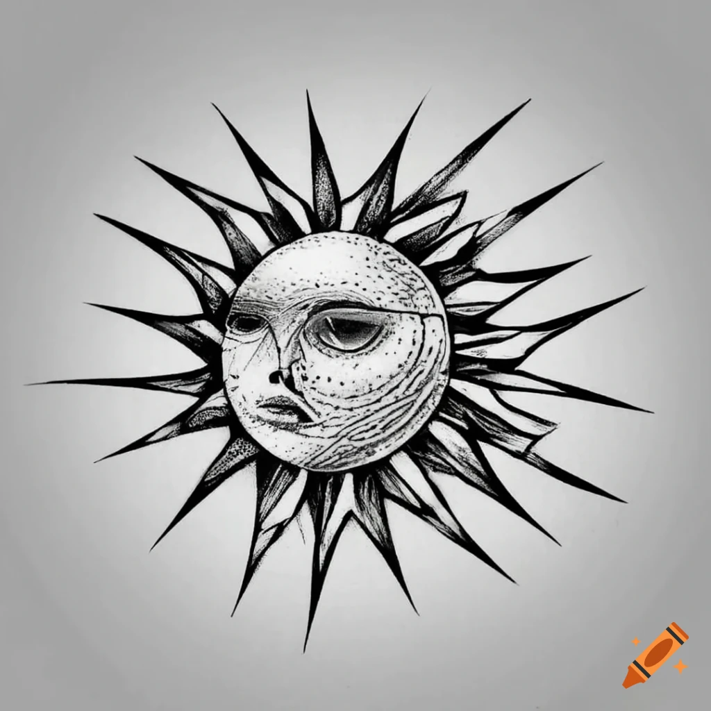 Astronomy Sun Tattoo Design – Tattoos Wizard Designs