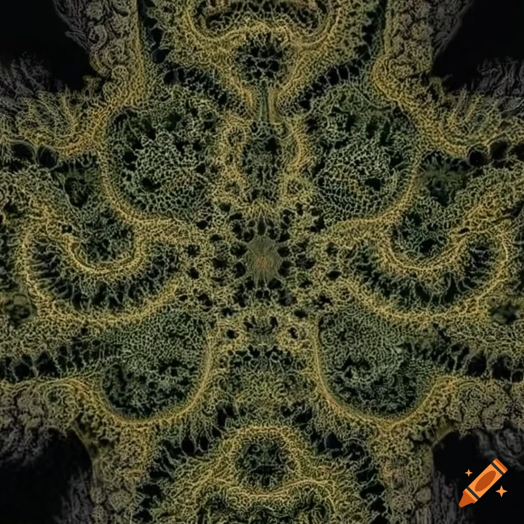 Haeckel-style fractal torus artwork