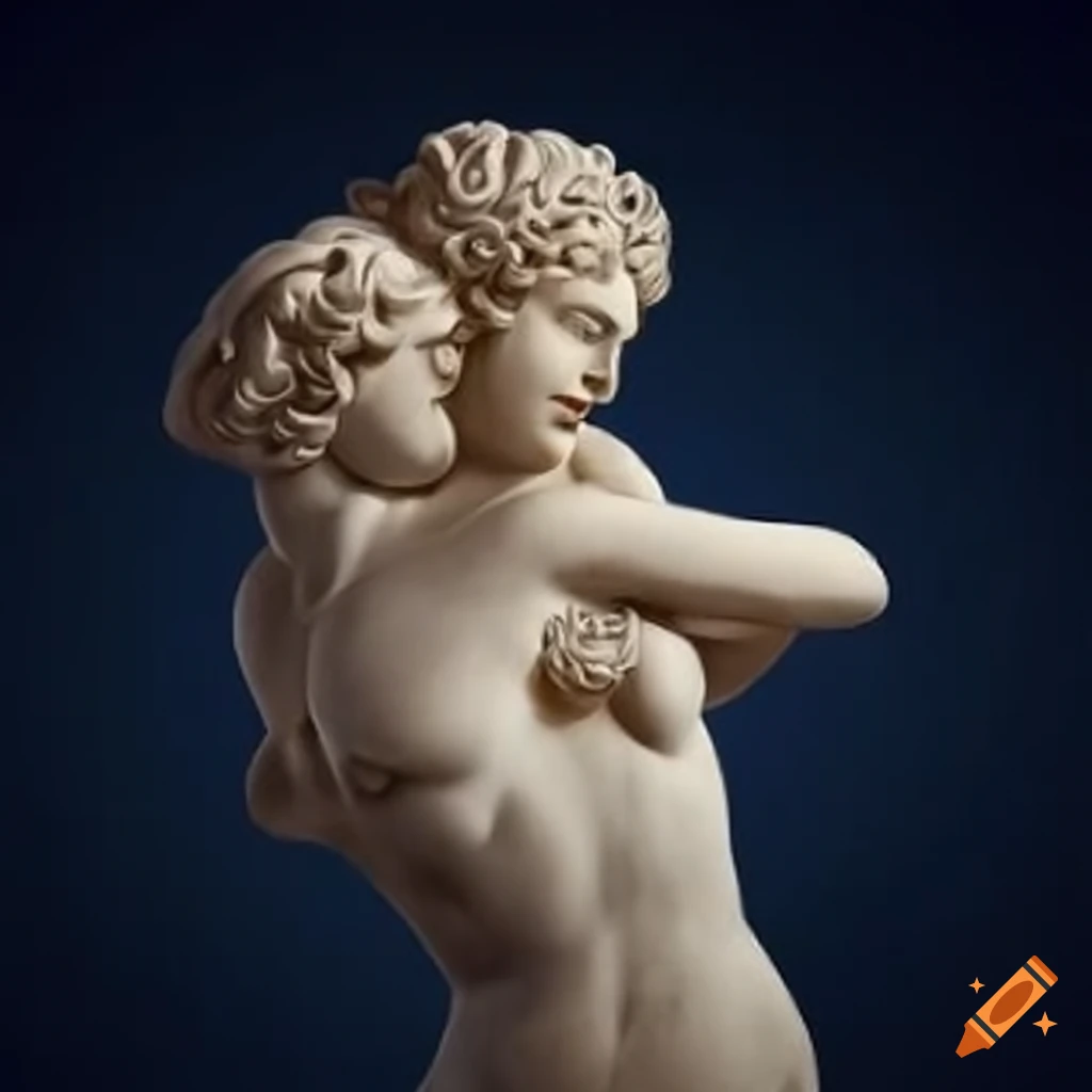 sculpture of Hermaphroditus, the mythological figure