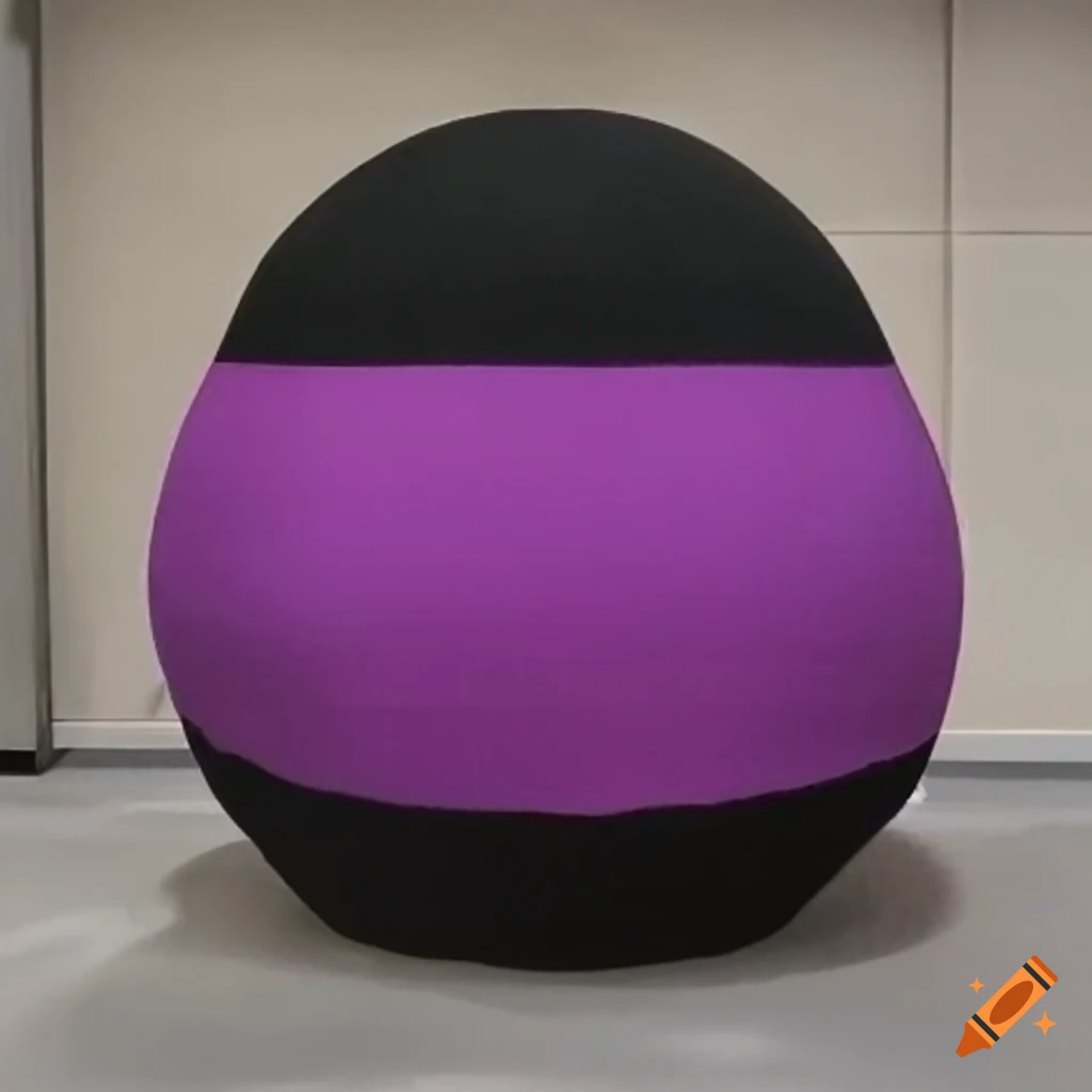 inflatable black and dark-purple sock ball