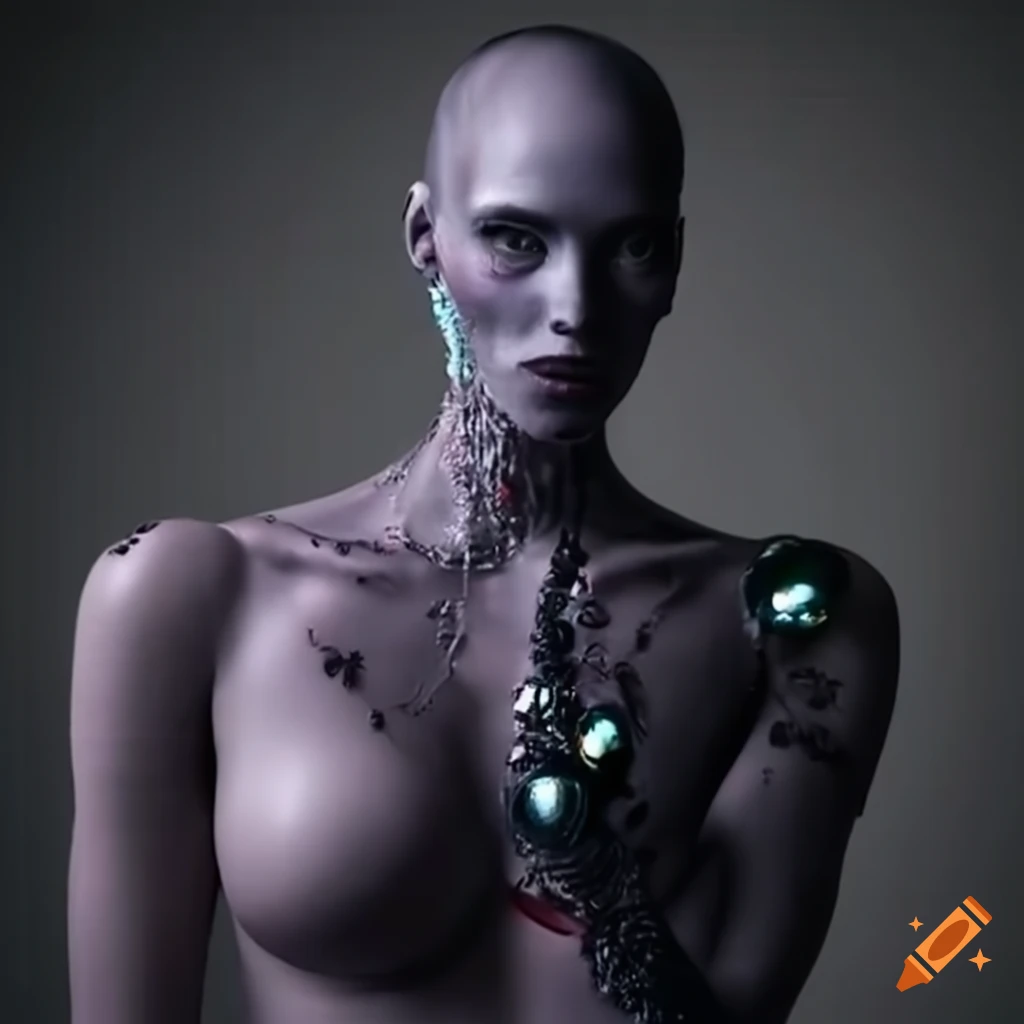 image of evil and sensual AI