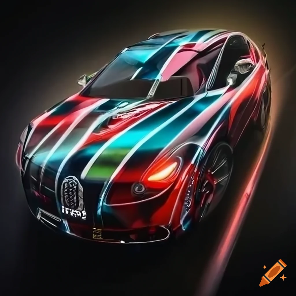 Custom car wrap with belgium logo