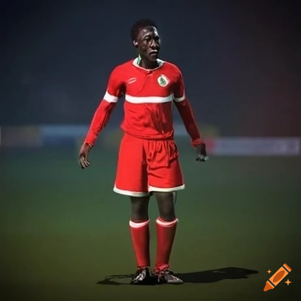 Pele playing for cliftonville football club