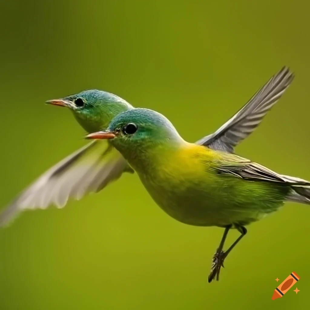 green-warblers-in-flight-on-craiyon