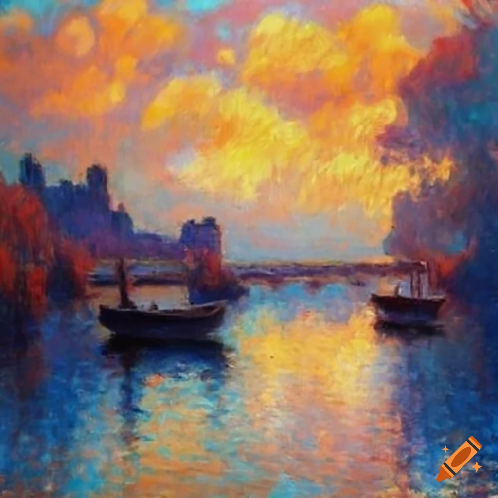 impressionist landscape painting by Monet