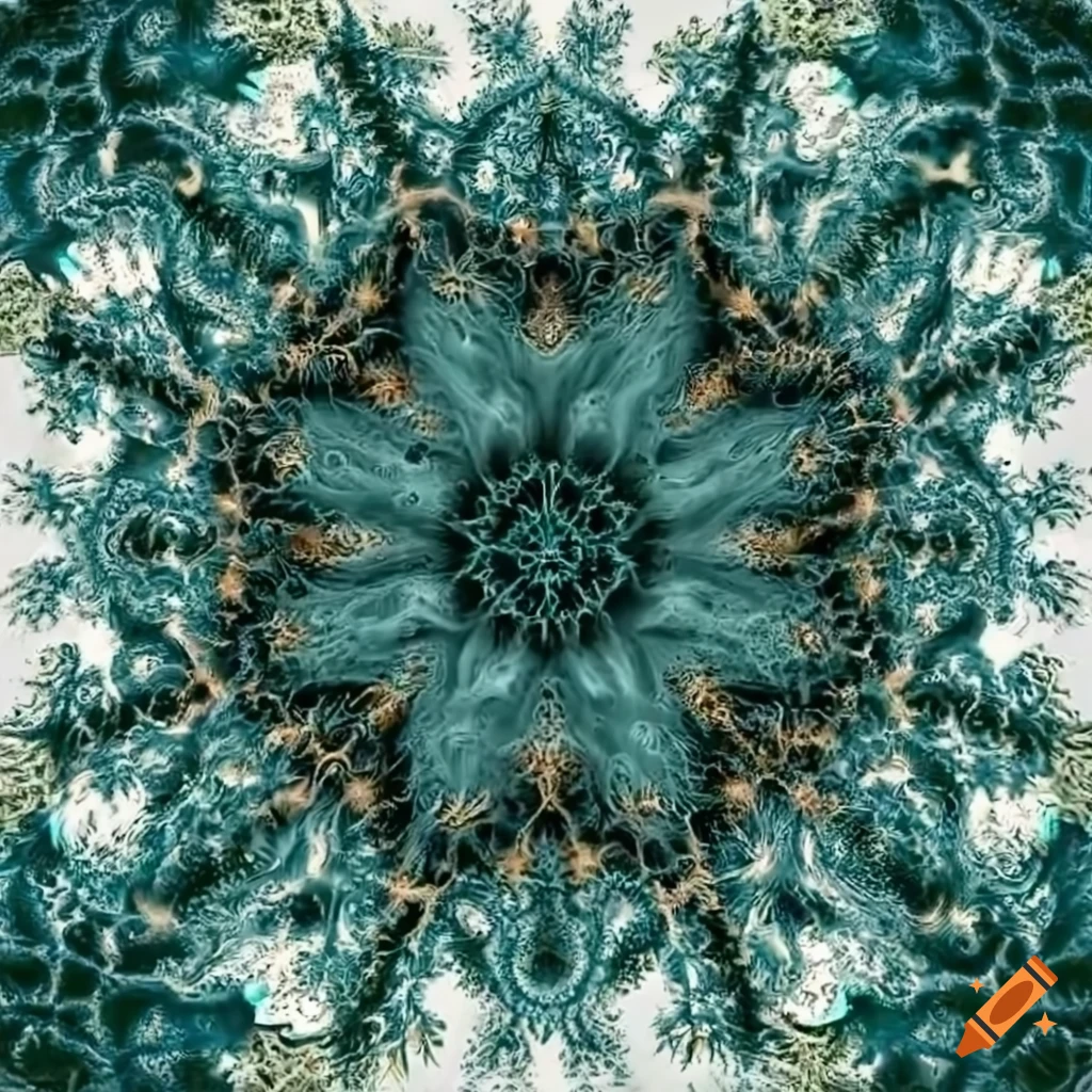 Haeckel-style hallucinogenic fractal torus