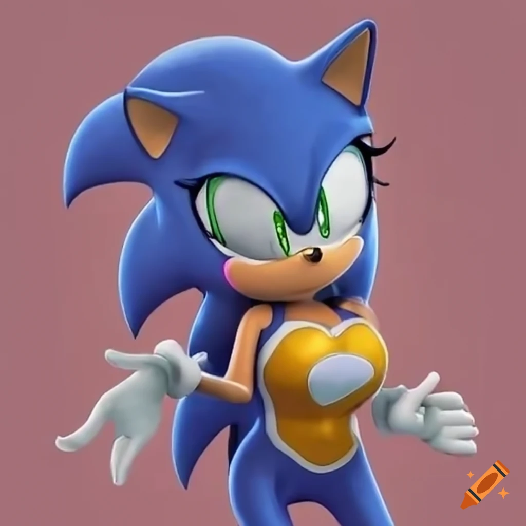Female Sonic The Hedgehog And Rouge In Stylish Outfits On Craiyon