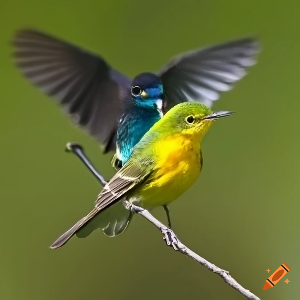Green Warblers In Flight On Craiyon Green warblers in flight on craiyon
