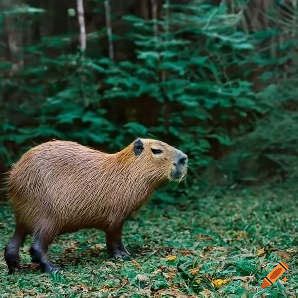 capybara in the forest