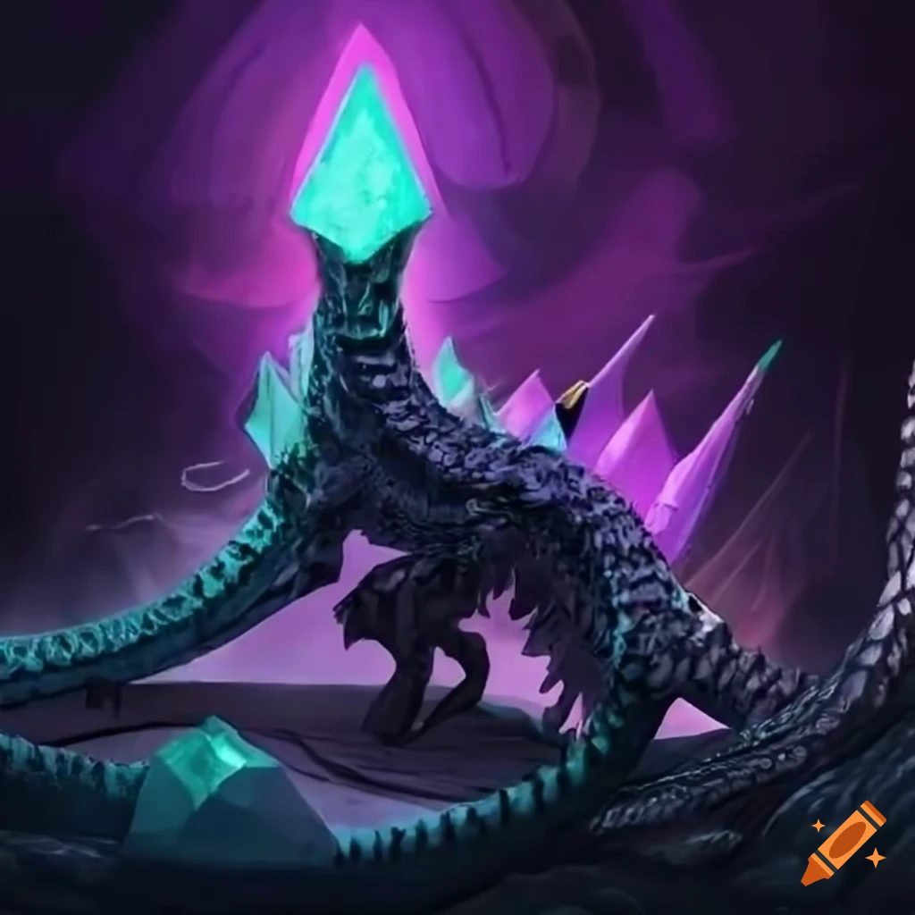illustration of the Corrupted Crystaline Shardsnakes