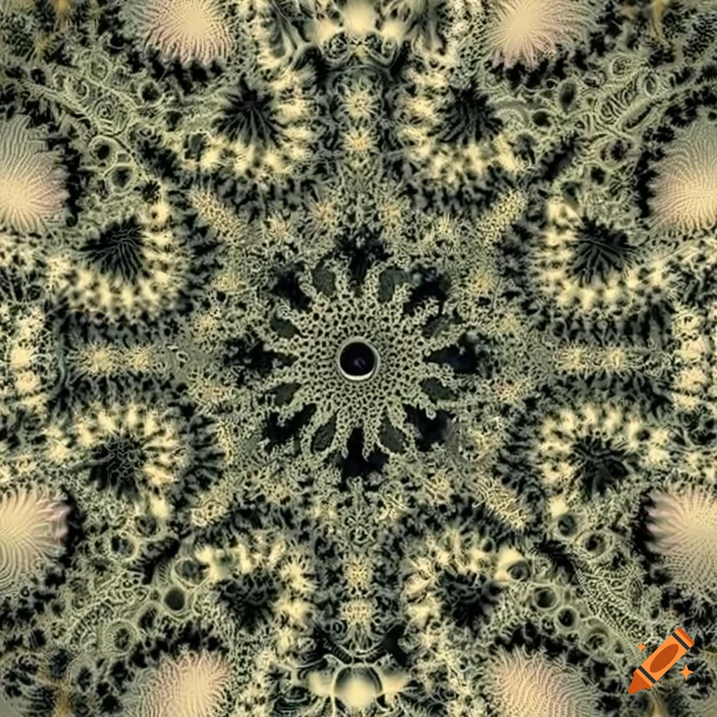 Haeckel-style fractal torus artwork