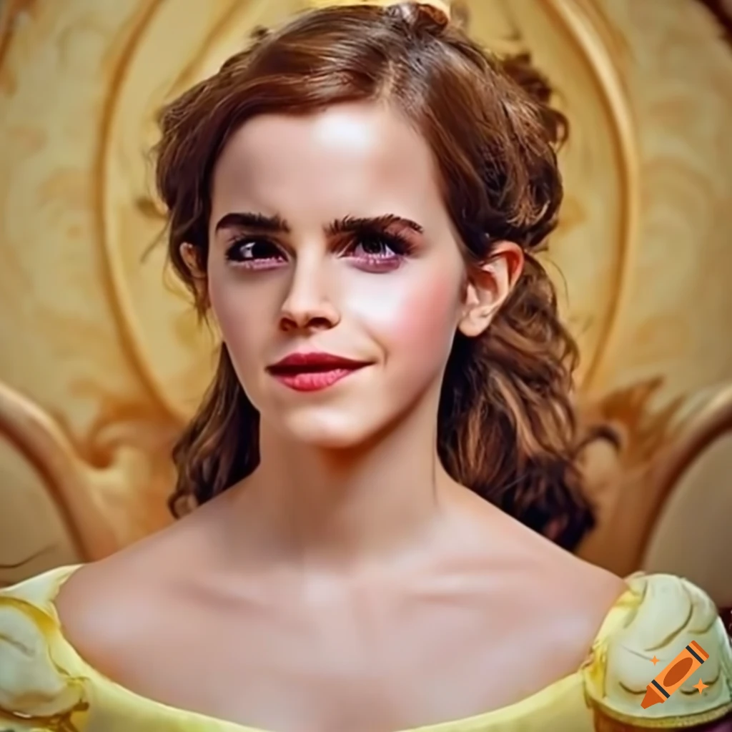 Emma watson as belle from beauty and the beast on Craiyon
