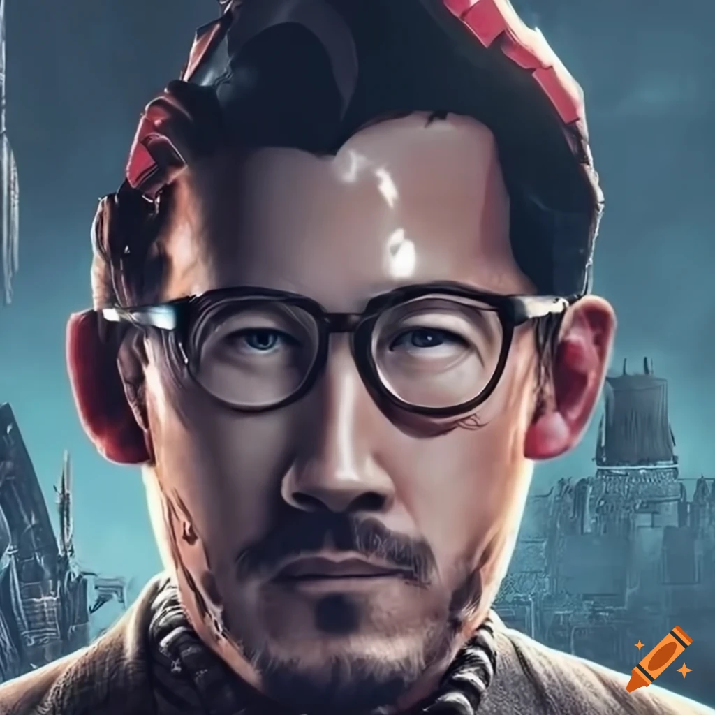 Movie poster for iron lung starring markiplier on Craiyon