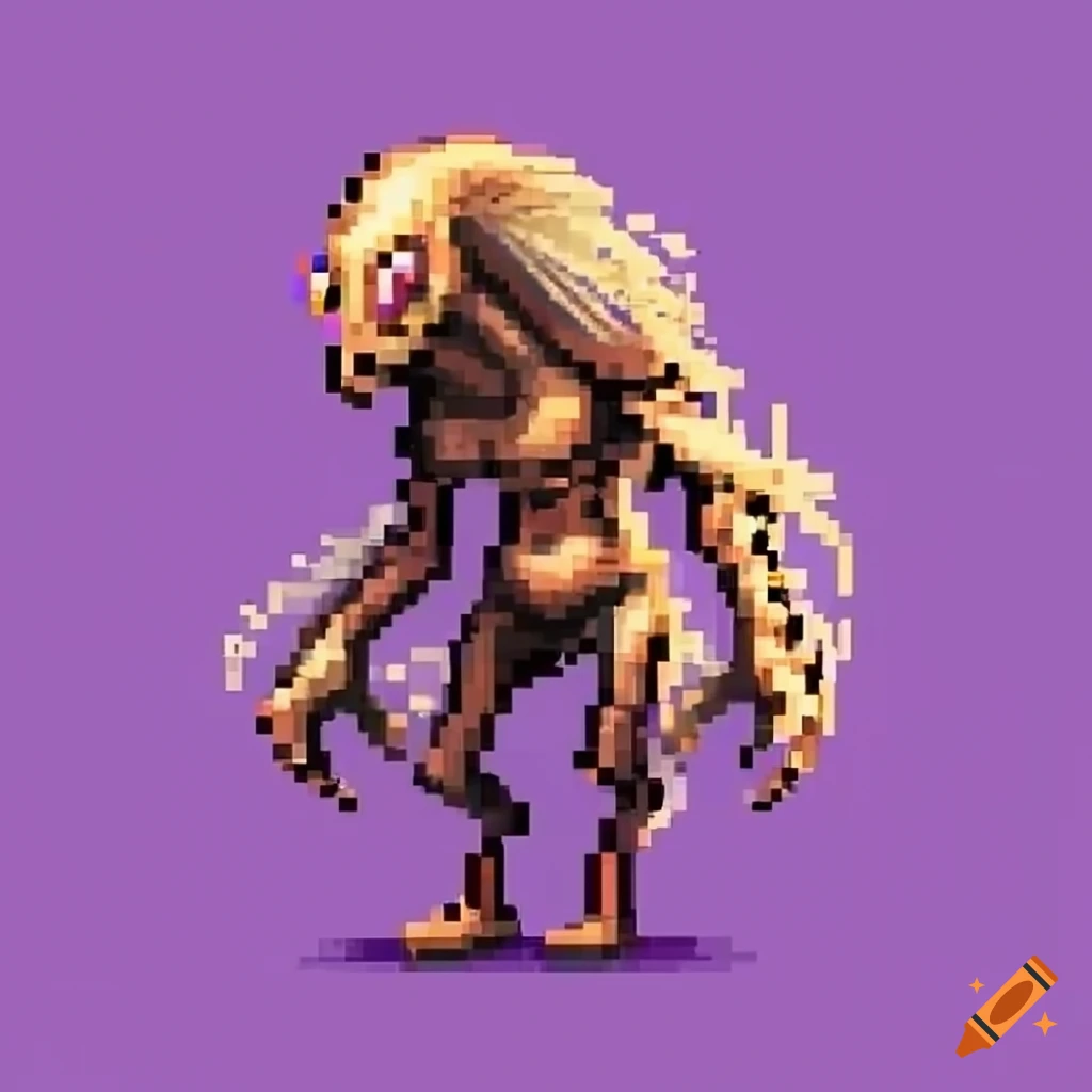 Final Fantasy Monster Enemy Side View Sprite Style On Craiyon